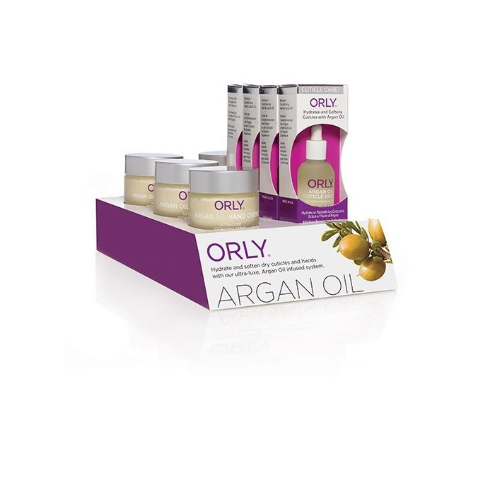 ORLY Argan Oil Cuticle Drops & handlotion Display