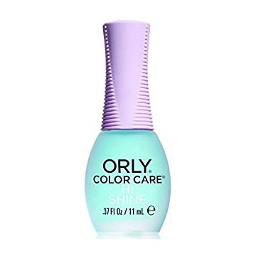 ORLY Color Care Hi Shine aangebracht op nagels voor spiegelglans effect